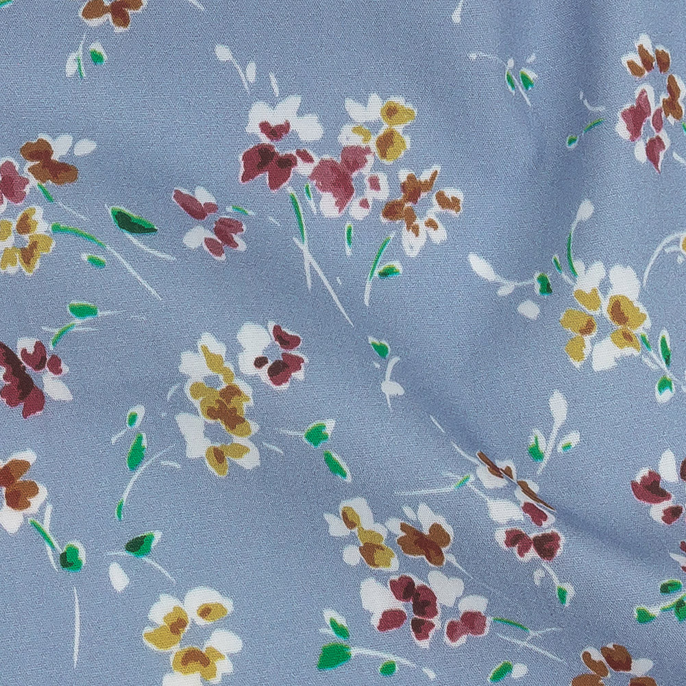 Cotton Poplin Print - Baby Blue Floral - Mood Exclusive Dear Ditsy - Joann Fabrics
