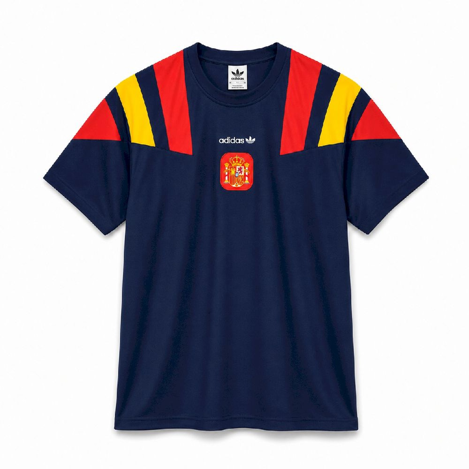 Spain 2026 EQT Retro Style Dark Blue Jersey - Fans Version - UnitedFutballJersey