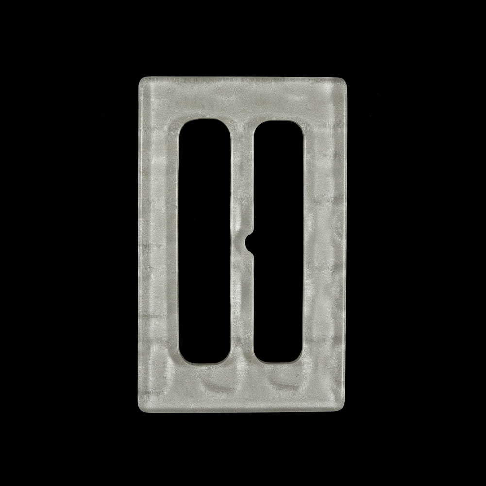 Ivory Rectangular Plastic Buckle - 2.5