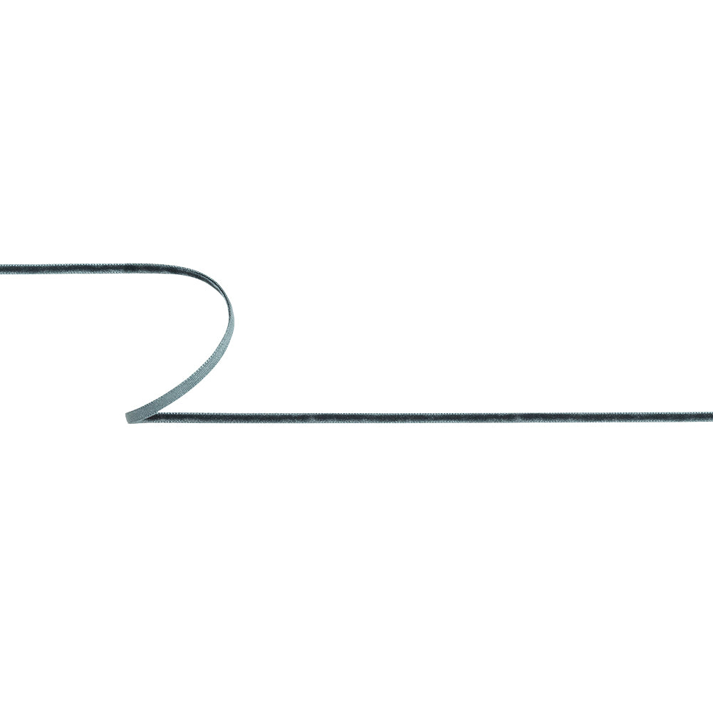 Deep Teal Single Face Velvet Ribbon - 0.125