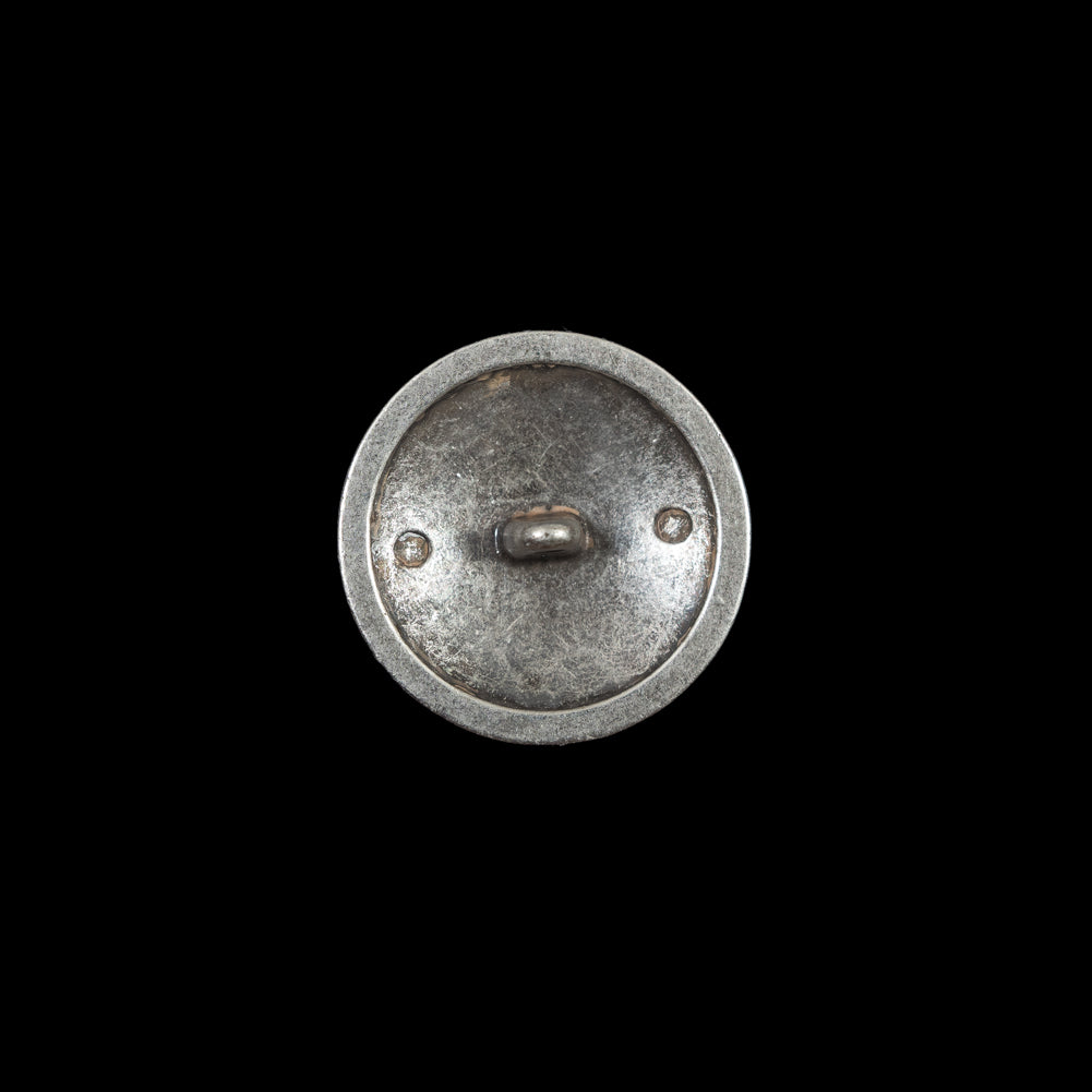 Italian Silver Metal Crest Button - 24L/15mm - Joann Fabrics