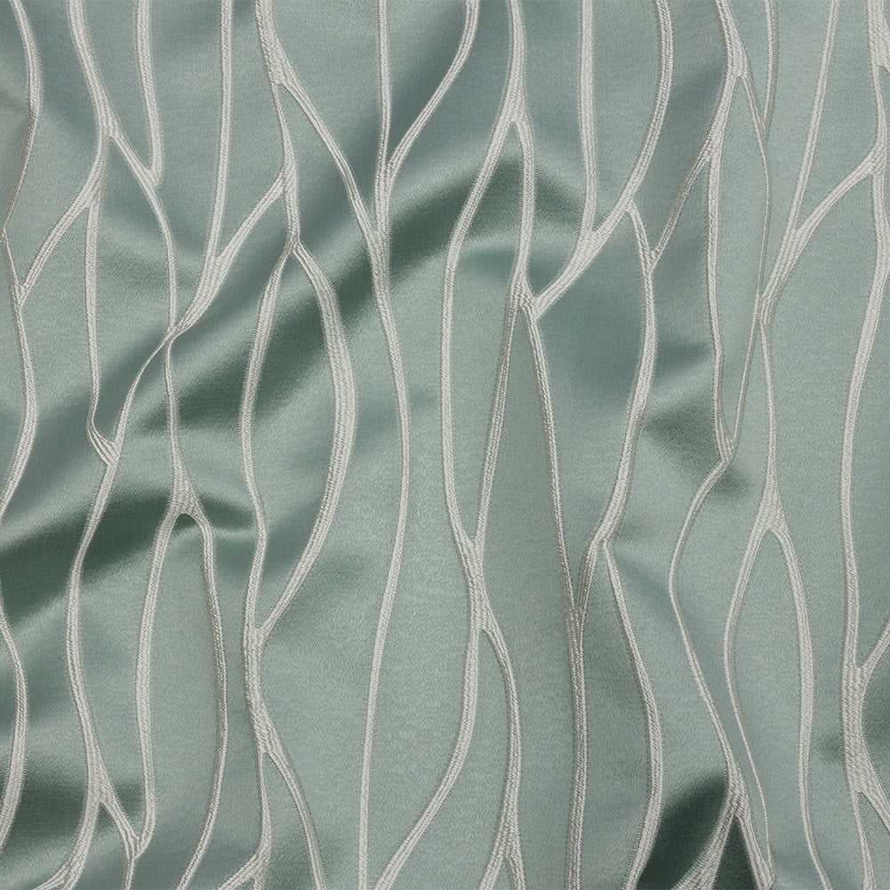 Satin-Faced Drapery Jacquard - Mineral Rippling Lines - British Imported - Joann Fabrics