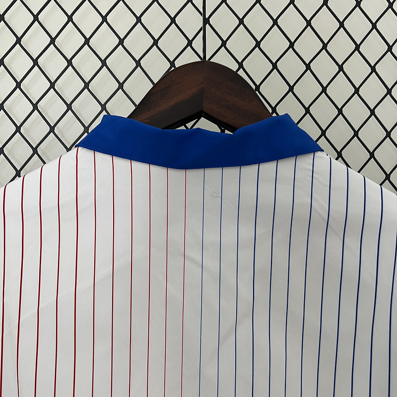 2024 France Reversible Windbreaker (White-Blue)Soccer Jersey 1:1 Thai Quality