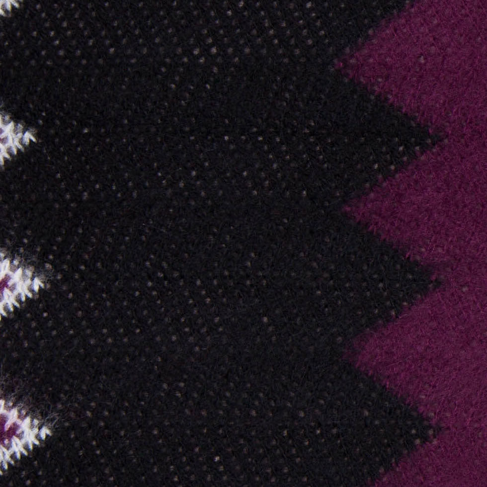 Deep Grape and Gray Big Zig Zags Soft Sweater Knit - Joann Fabrics