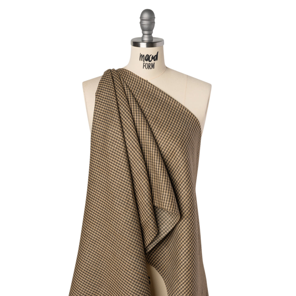 Linen Twill - Taupe and Beige Checks - Joann Fabrics