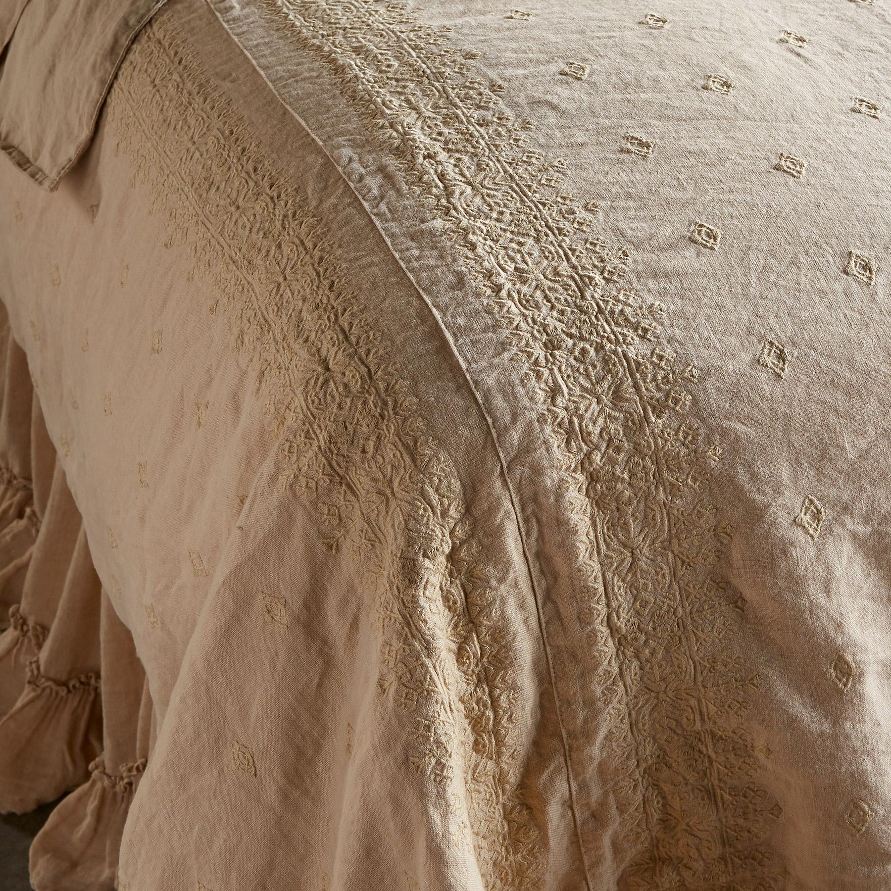 Gossamer Linen Embroidery Duvet - Blair Catalog