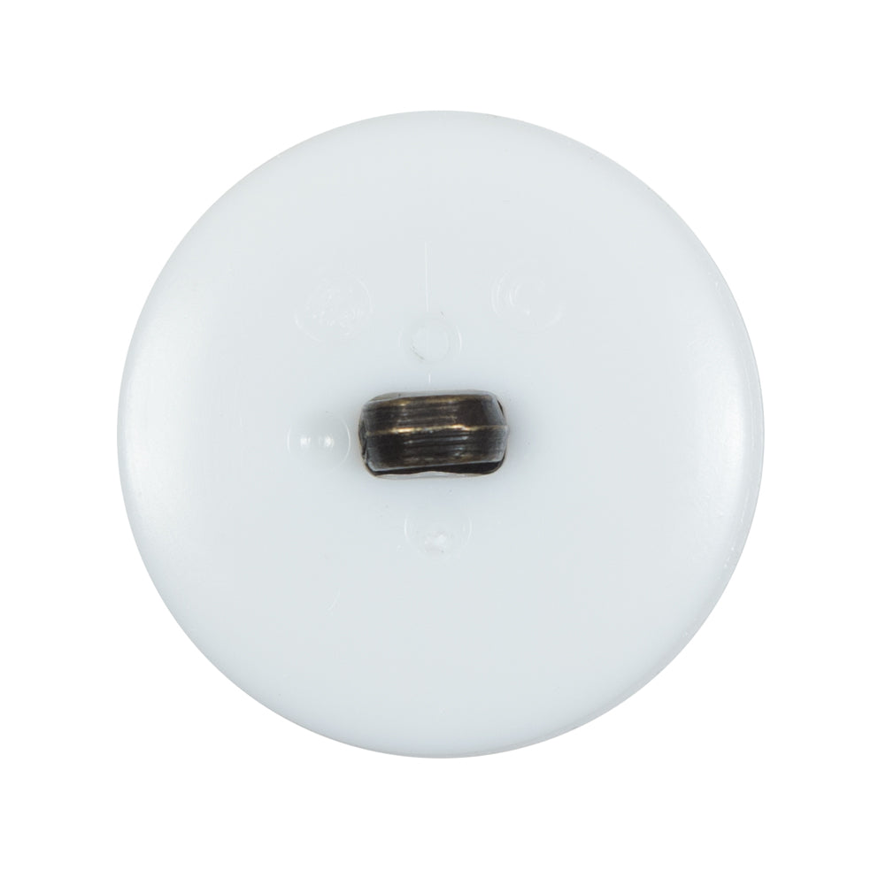 White and Antique Gold Plastic Shank Back Button - 44L/28mm - Joann Fabrics