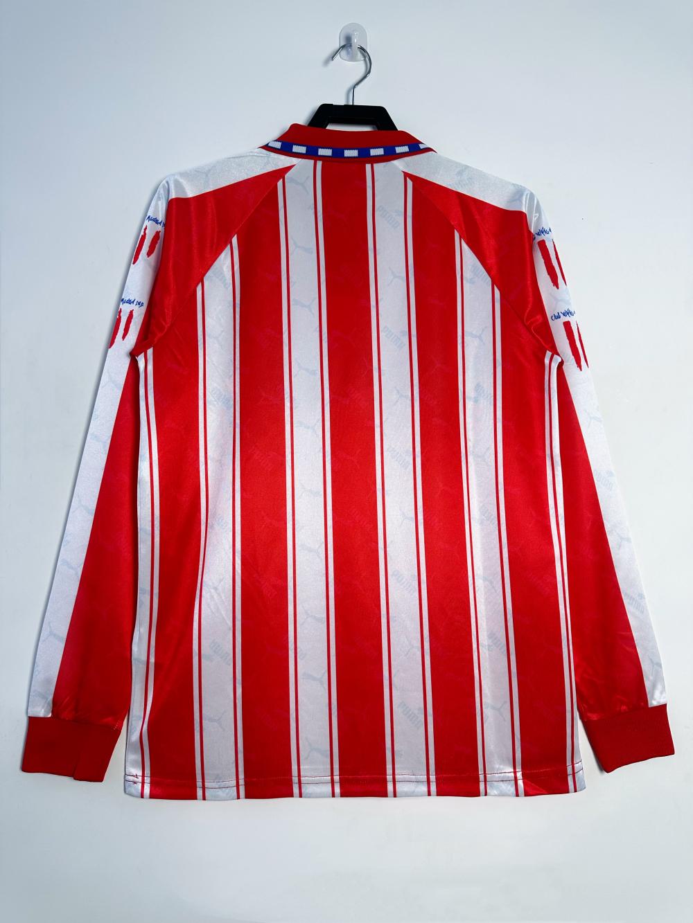 1994/1995 Retro Long sleeve Atletico Madrid Home Soccer Jersey 1:1 Thai Quality