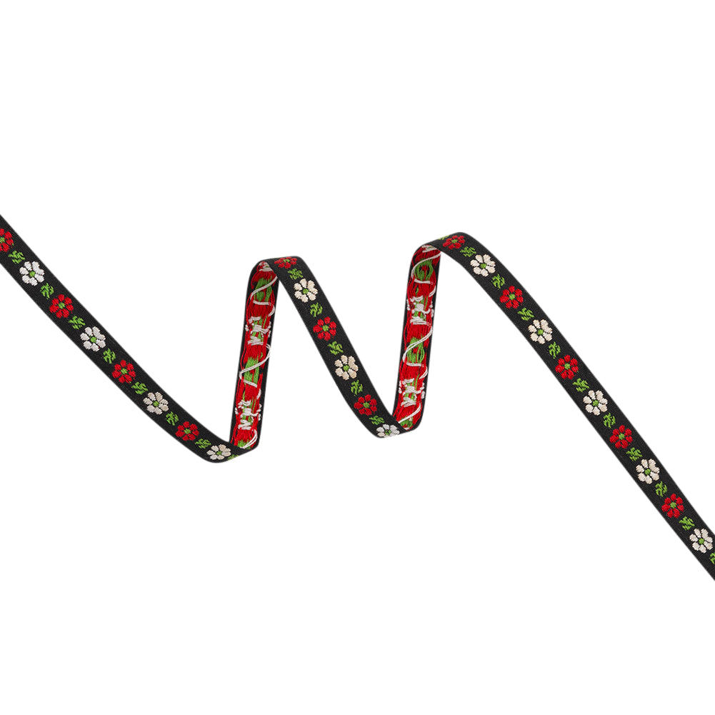 Cotton Jacquard Ribbon - 0.375