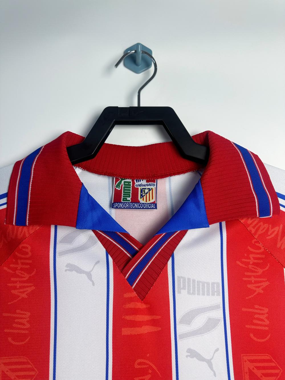1996-1997 Retro Atletico Madrid Home Soccer Jersey 1:1 Thai Quality