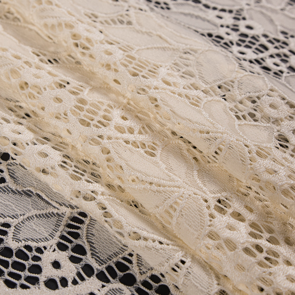Stretch Lace - Off-White Floral - Katerina Collection - Joann Fabrics