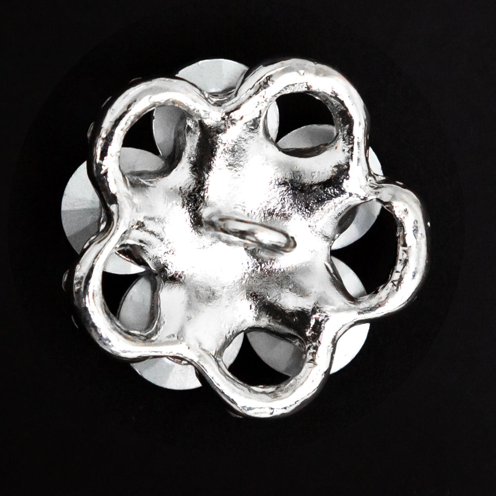 Italian Silver and Crystal Rhinestone Button - 48L/30.5mm - Joann Fabrics