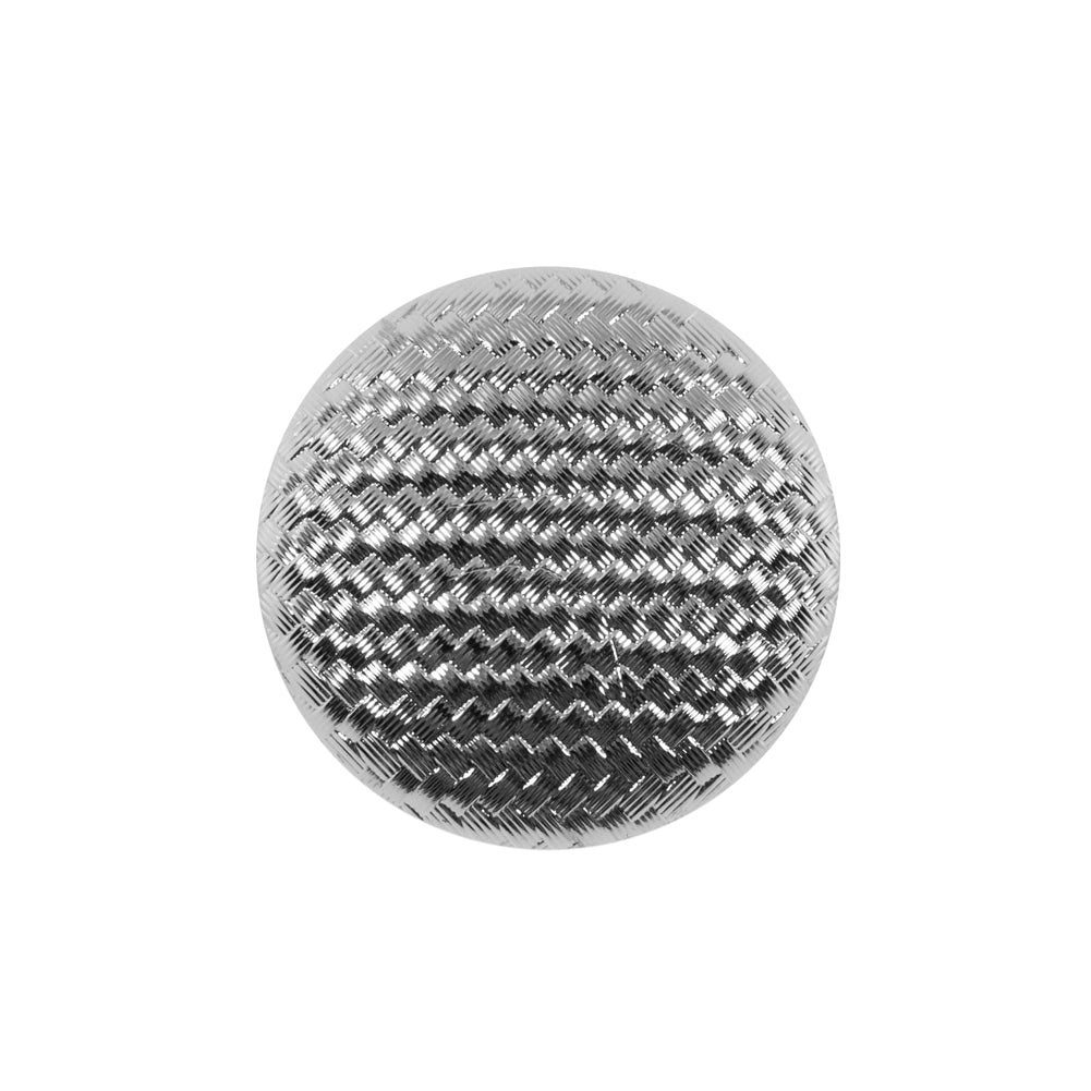 Italian Silver Basketwoven Plastic Button - 36L/23mm - Joann Fabrics