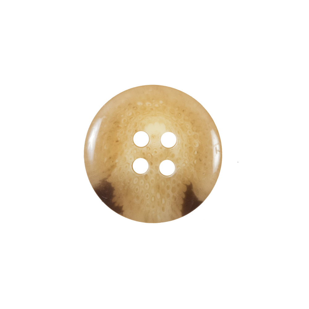 Beige and Brown 4-Hole Plastic Button - 30L/19mm - Joann Fabrics