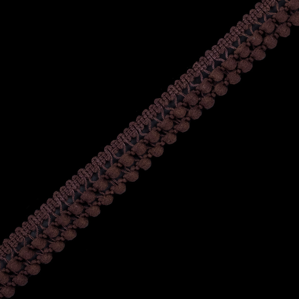Dark Brown Two Row Mini Pom Pom Trim - Joann Fabrics