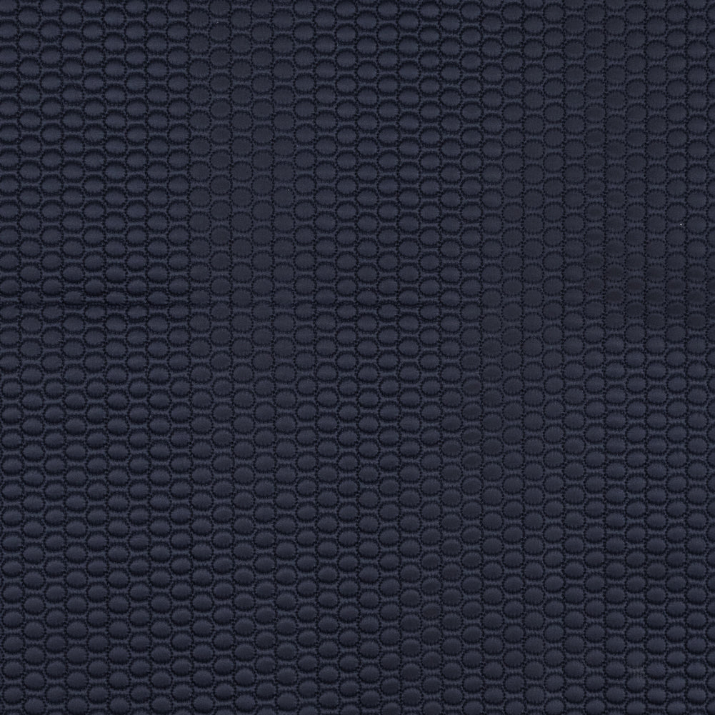 Navy Circular Geometric Quilted Coating - Joann Fabrics