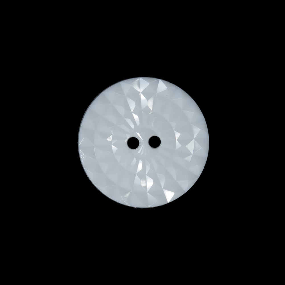 White Etched 2-Hole Plastic Button - 32L/20mm - Joann Fabrics