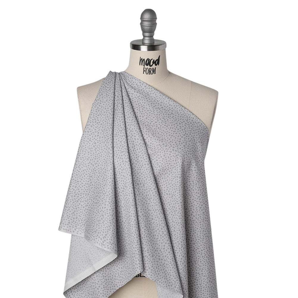 Printed Quilting Cotton by Ghazal Razavi for FIGO Studio - Gray on Gray Spotty - Dewfall Collection - Joann Fabrics