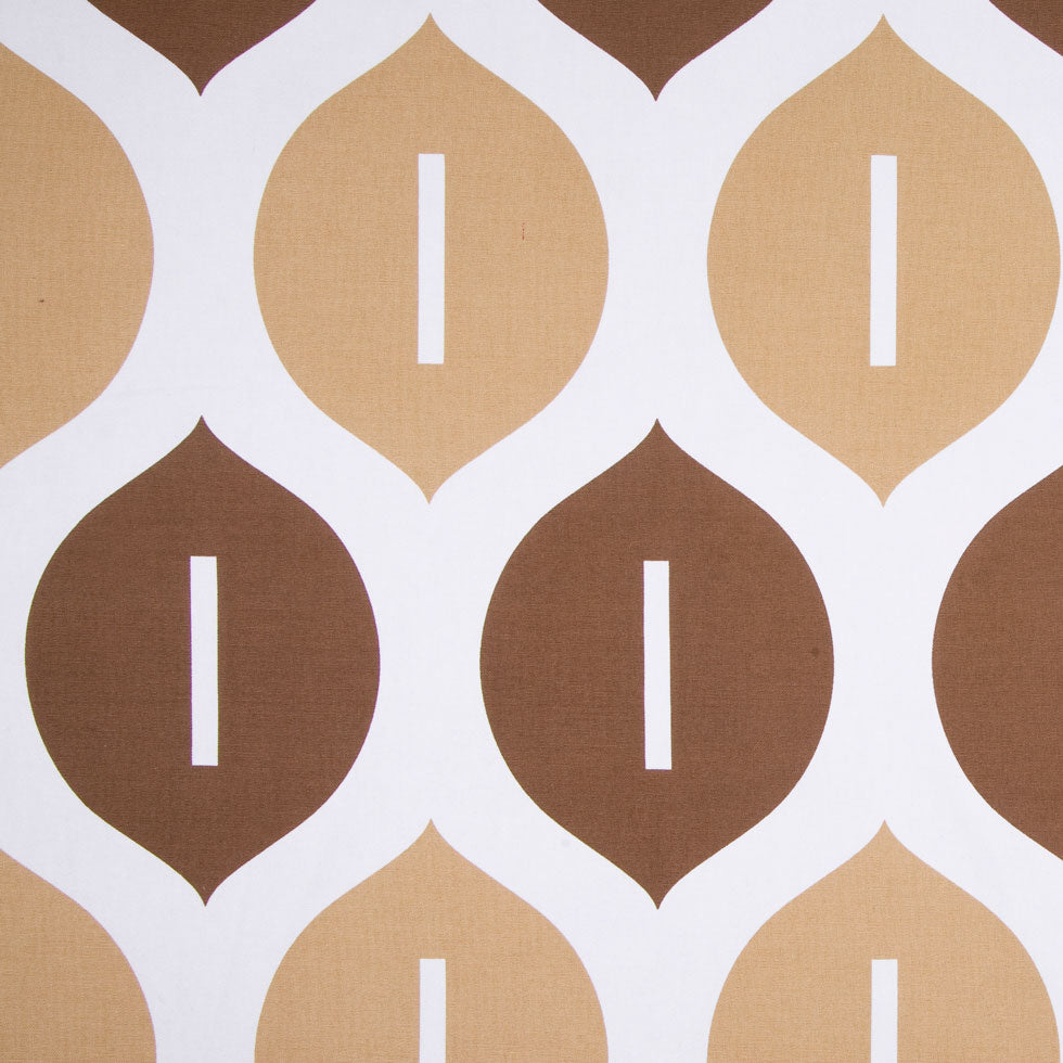 Off-White/Chocolate/Tan Geometric Canvas - Joann Fabrics