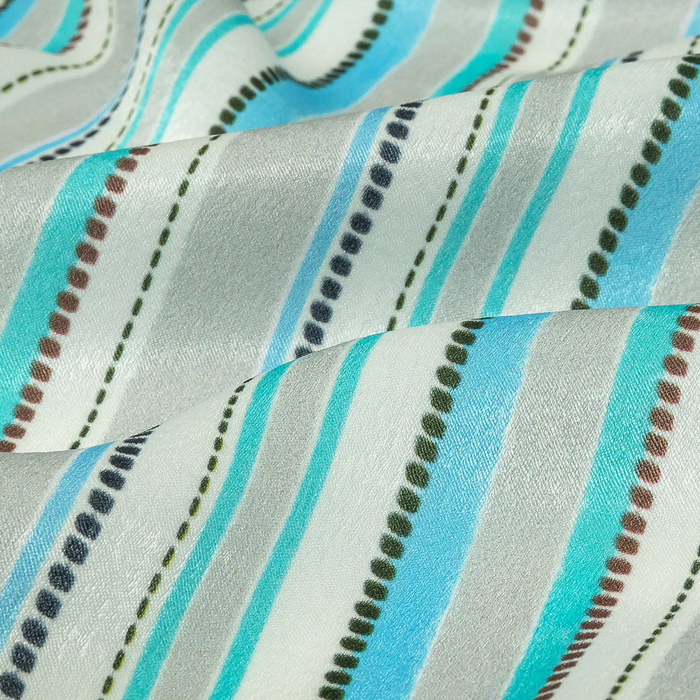 Mood Exclusive Blue Rulebreaker Polyester Crepe de Chine - Joann Fabrics