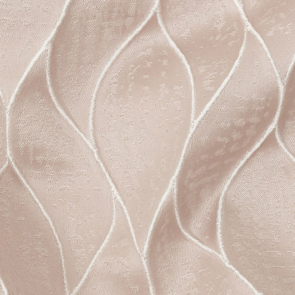 Polyester Jacquard - Orchid Leafy Lines - British Imported - Joann Fabrics