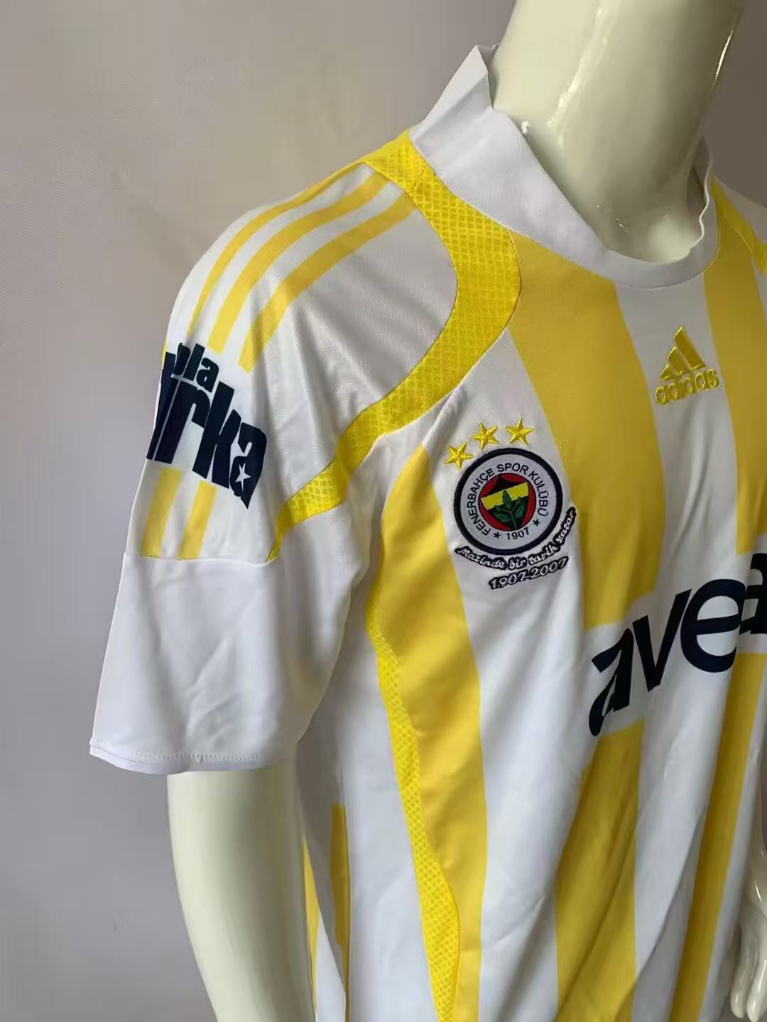 2007/2008 Retro Fenerbahce Away Football Shirt 1:1 Thai Quality