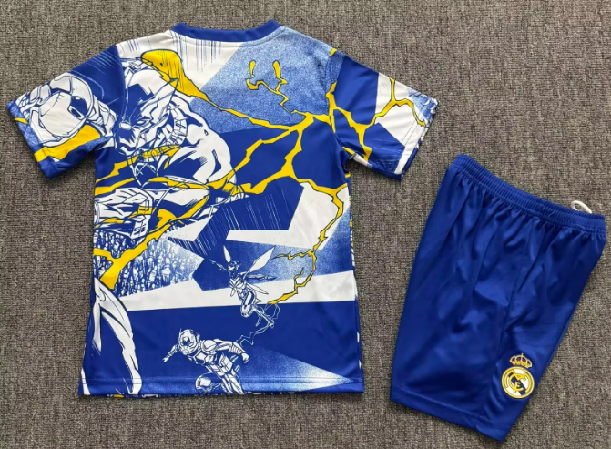 2025/2026 Real Madrid Collaboration With Marvel 03 Football Shirt 1:1 Thai Quality Kids Size