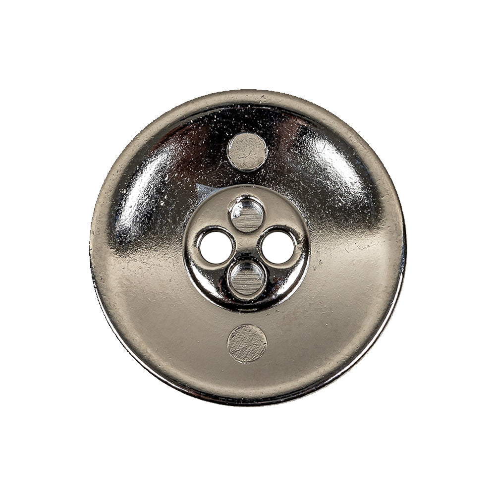 New Silver and Black Metal Coat Button - 40L/25.5mm - Joann Fabrics