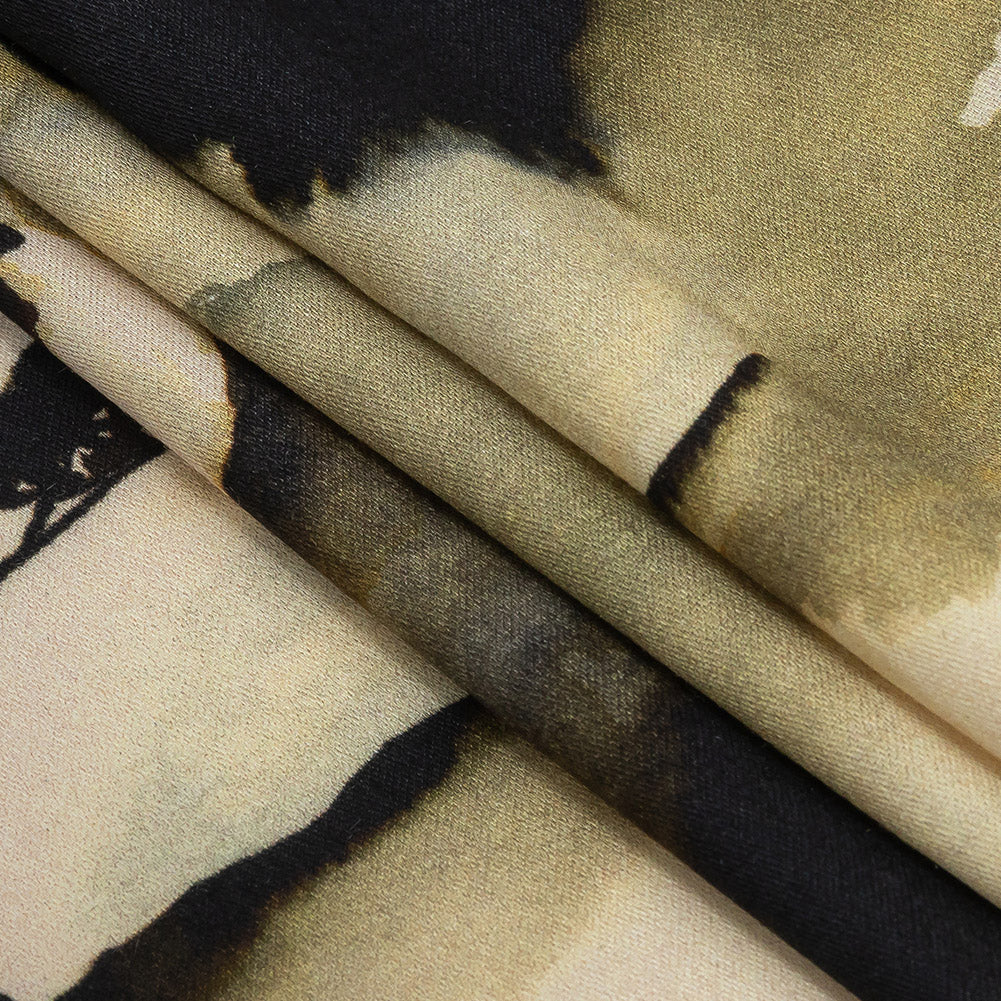 Rayon Challis - Watercolor Trees - Spectral Canopy Print - Mood Exclusive Rio Collection - Joann Fabrics