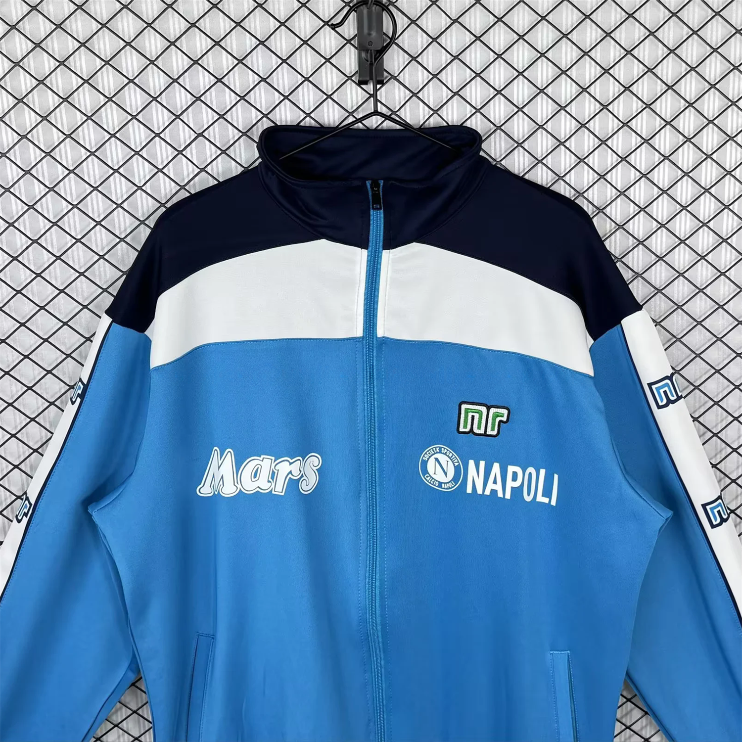 Retro Napoli 1989-90 Blue Windbreaker - UnitedFutballJersey