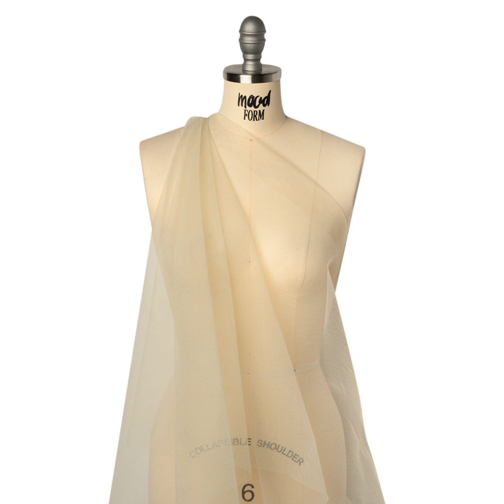 Stiff Polyester Tulle - Cream - Famous Australian Designer Deadstock - Joann Fabrics