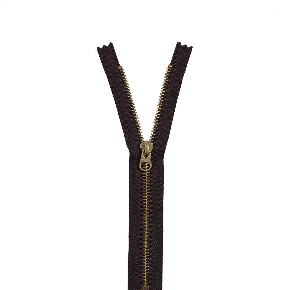 Metal Closed Bottom Zipper with Gold Teeth 8