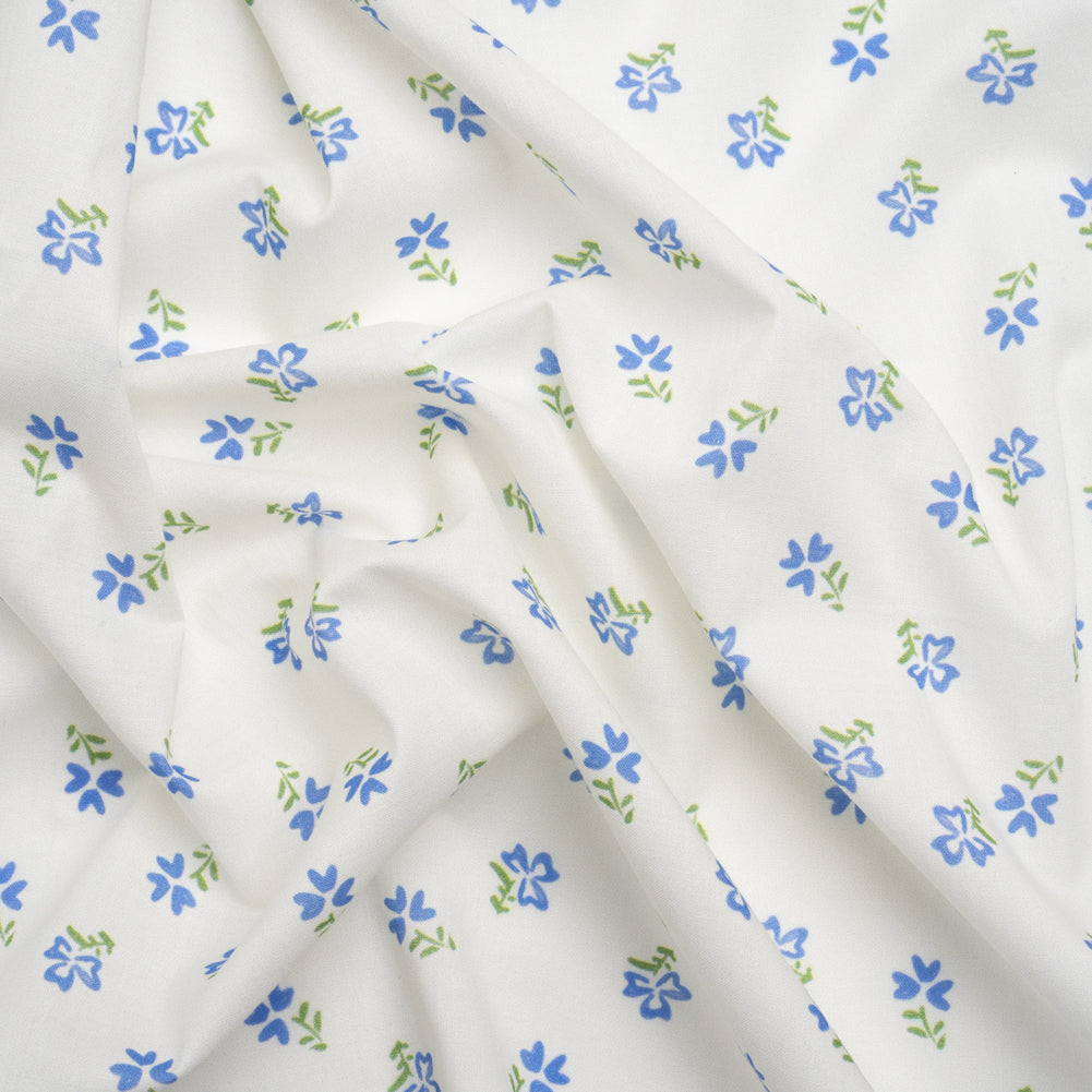 Cotton Voile Print - Blue and White Floral Ditsy - Mood Exclusive Sudden Sweetness - Joann Fabrics