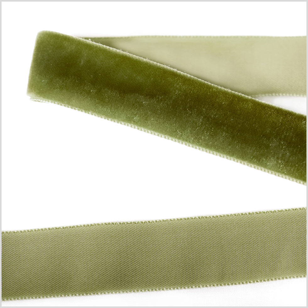 Single Faced Velvet Ribbon Made in Italy - 7/8