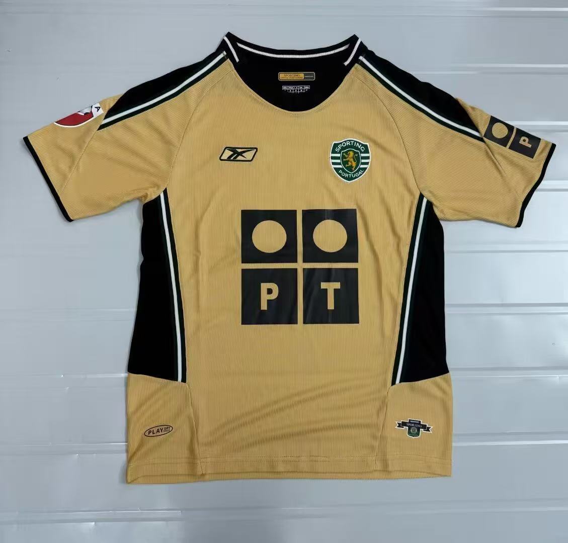 2003-2004 Retro Sporting Lisbon Away Football Shirt 1:1 Thai Quality