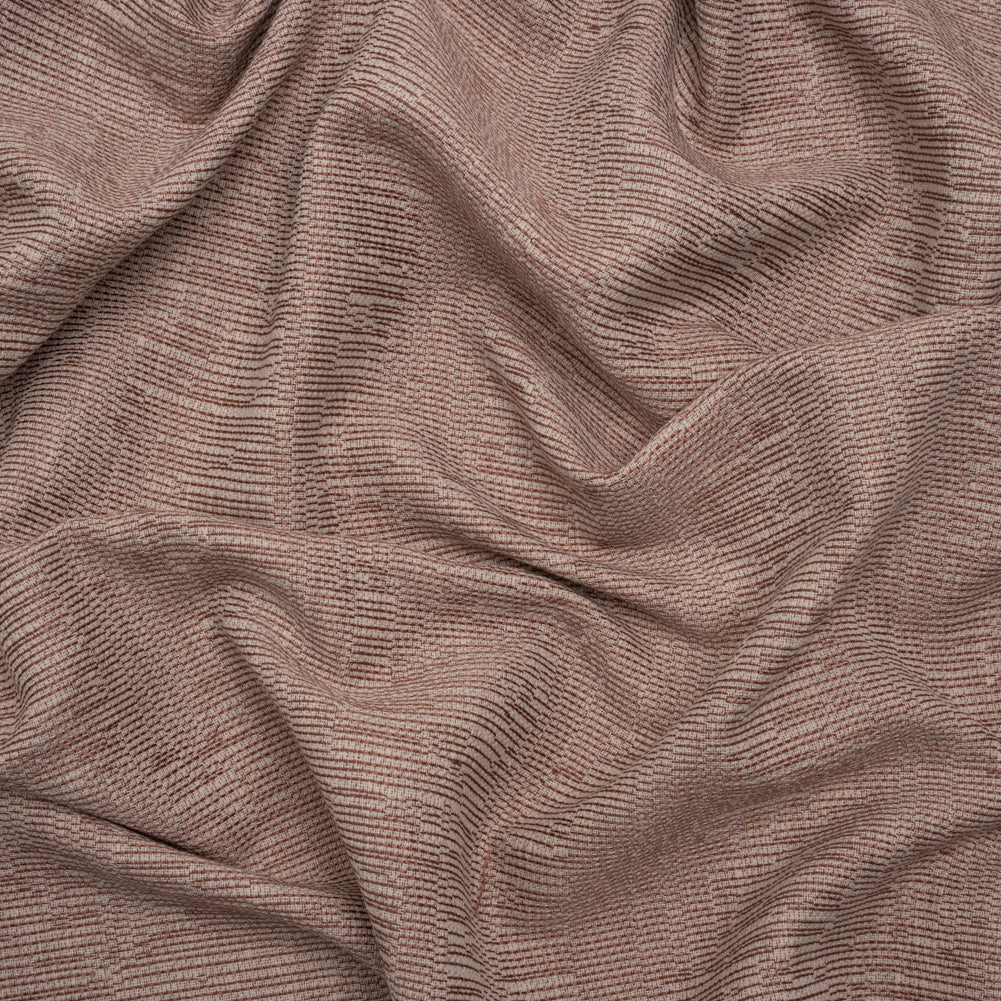Recycled Polyester and Cotton Drapery Woven - Rosewood Striations - British Imported - Joann Fabrics
