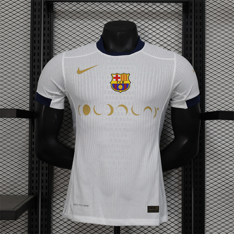 2024/2025 Player Version Barcelona White Coldplay Jersey 1:1 Thai Quality