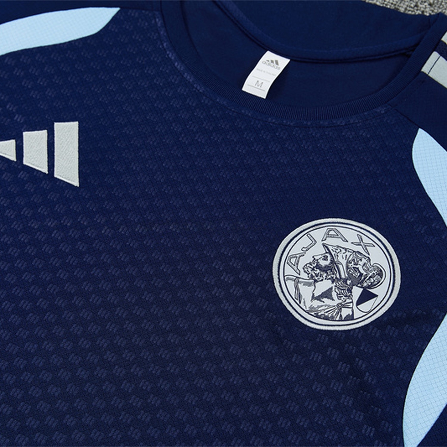 Ajax 26-27 Short-Sleeve Training Set - Deep Blue Top & Deep Blue Shorts - UnitedFutballJersey