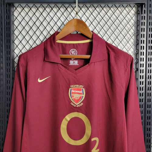 Arsenal Retro 2005-2006 Home Jersey Long Sleeve