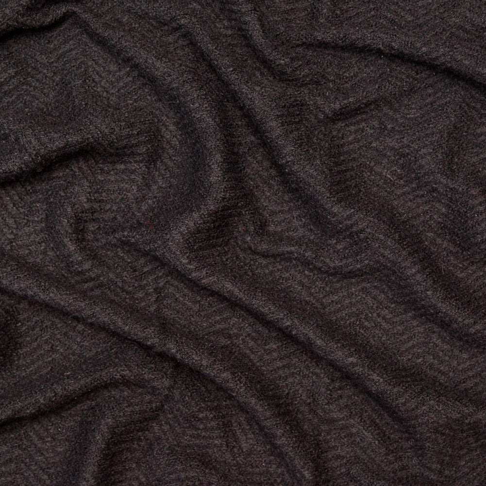 Black Chevron Chunky Wool Knit - Joann Fabrics