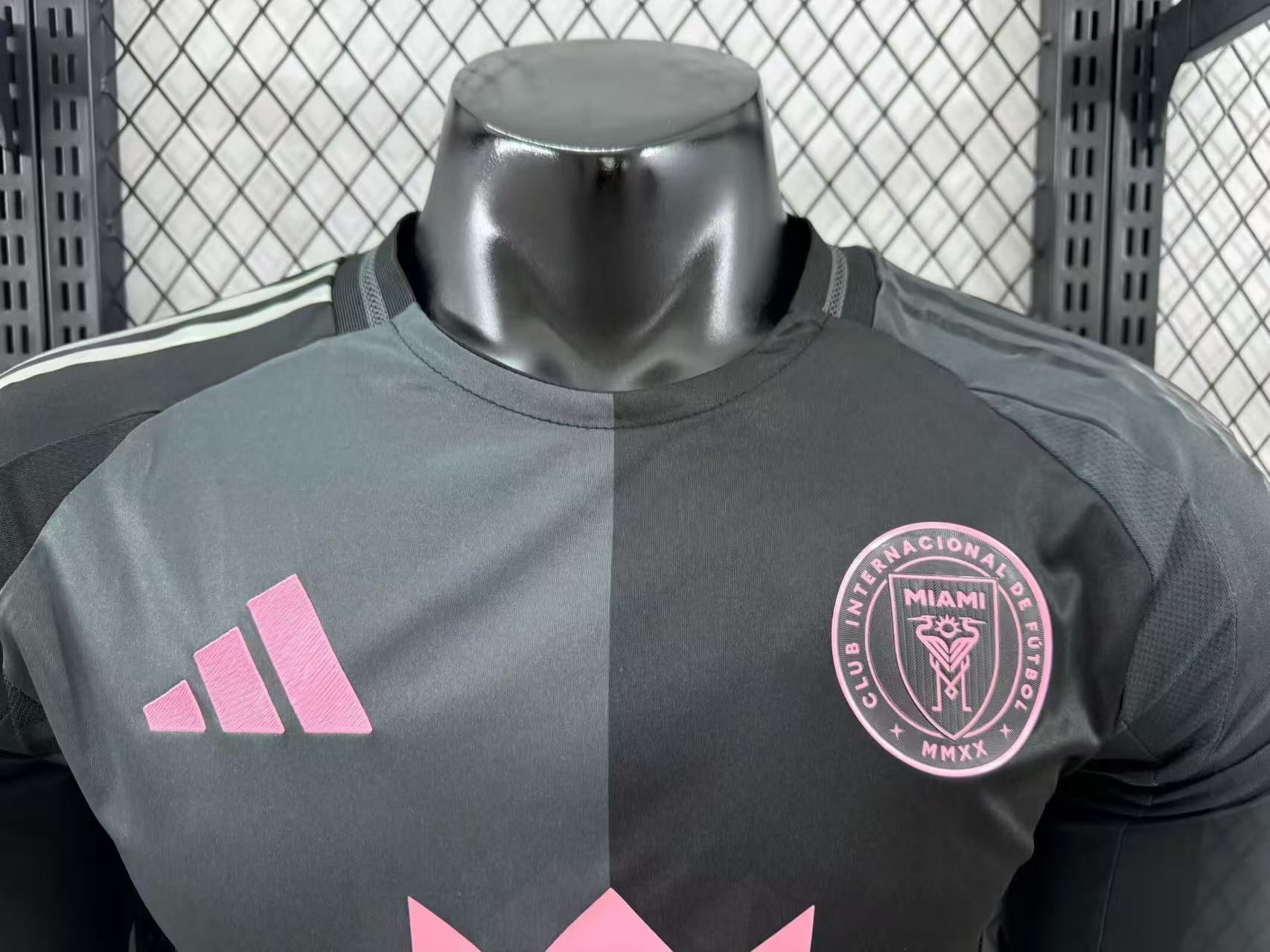 2025/2026 Long Sleeve Inter Miami Away Player Version Football Jersey 1:1 Thailand Quality