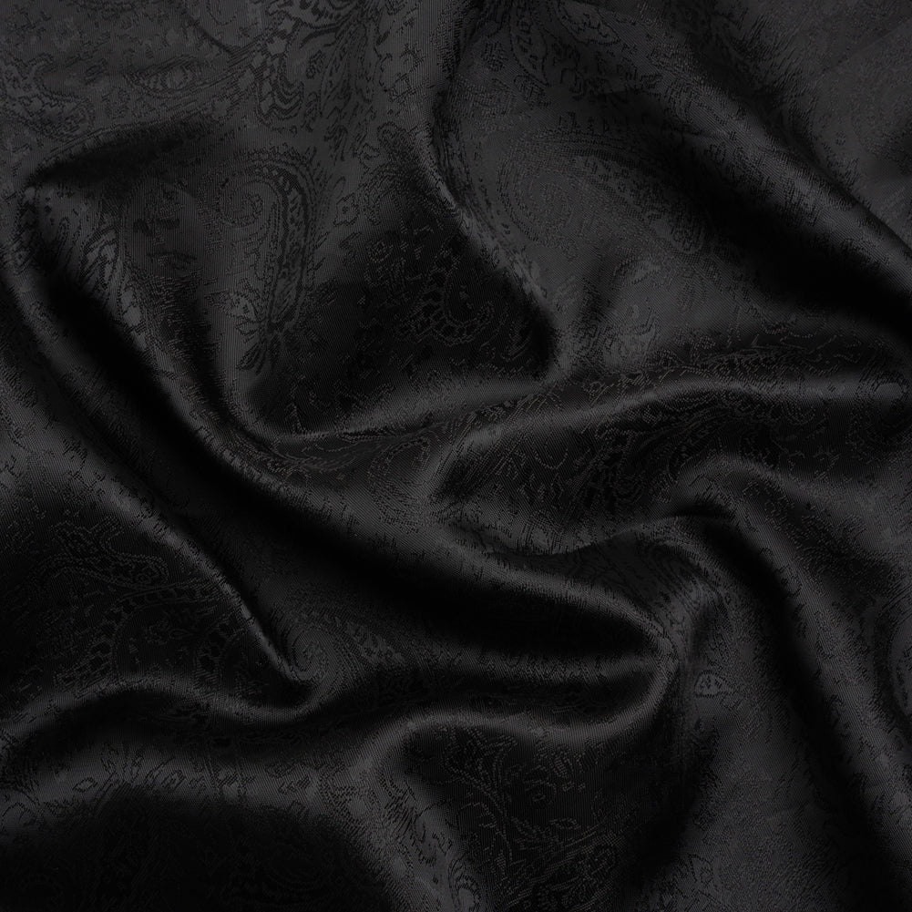 Black Paisley Polyester Jacquard - Joann Fabrics