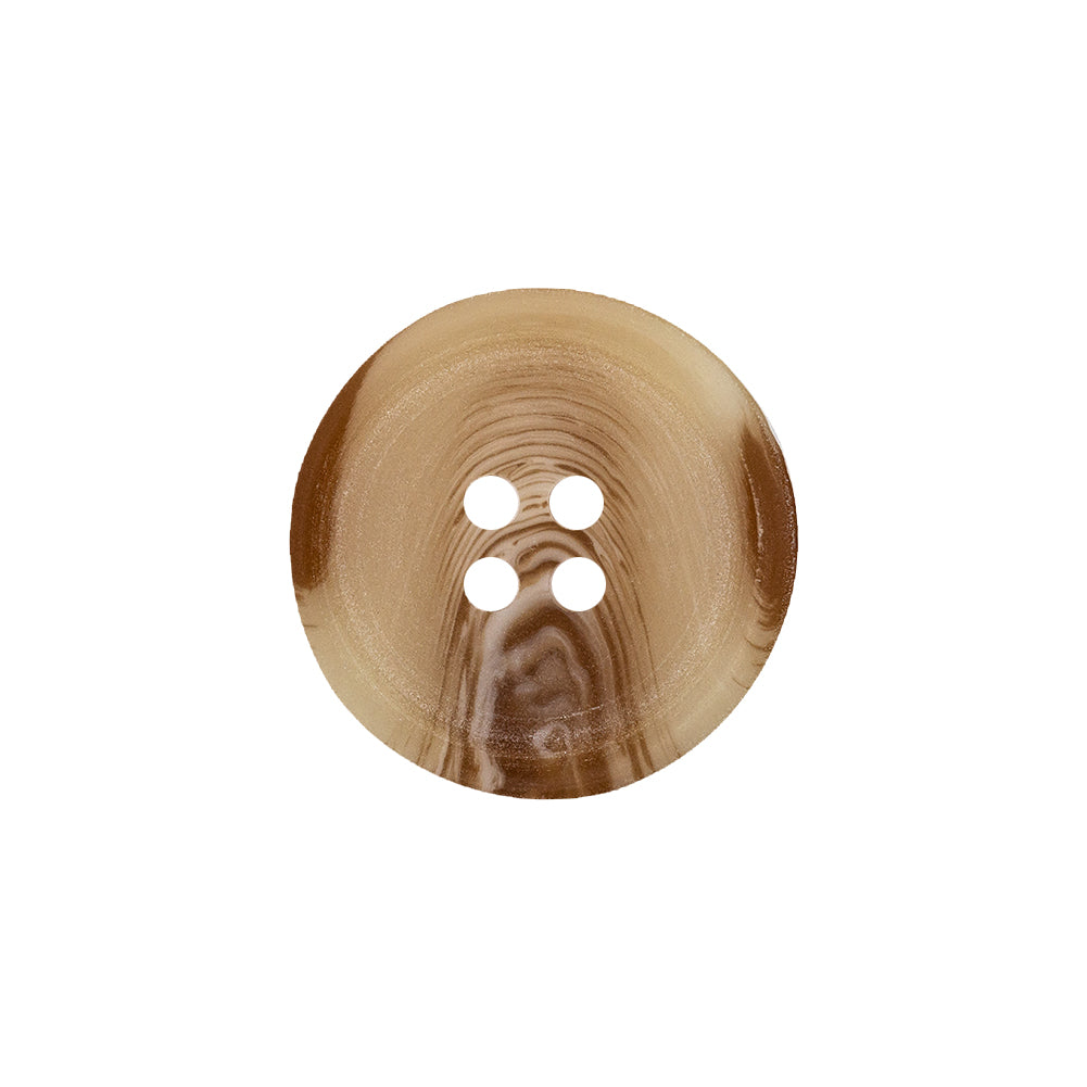 Beige and Brown Swirl 4-Hole Plastic Button - 32L/20mm - Joann Fabrics
