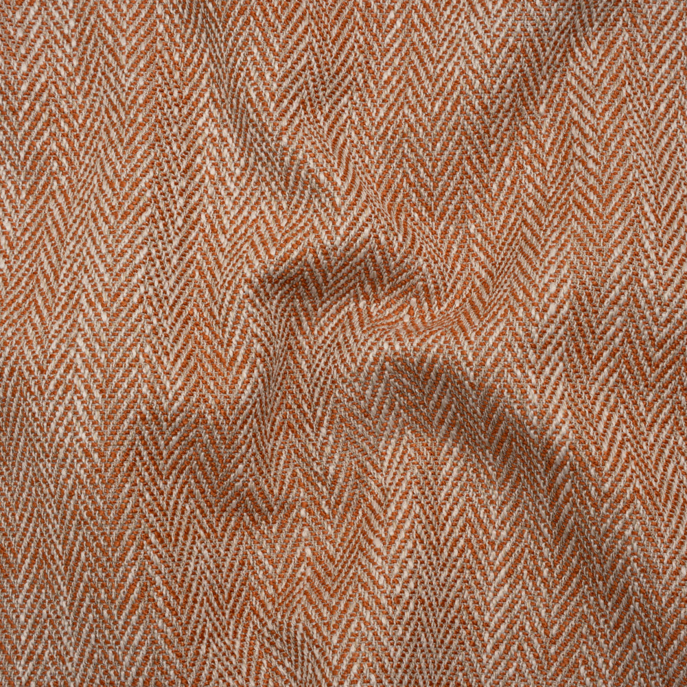 Recycled Polyester Home Decor Twill - Papaya Herringbone - British Imported - Joann Fabrics