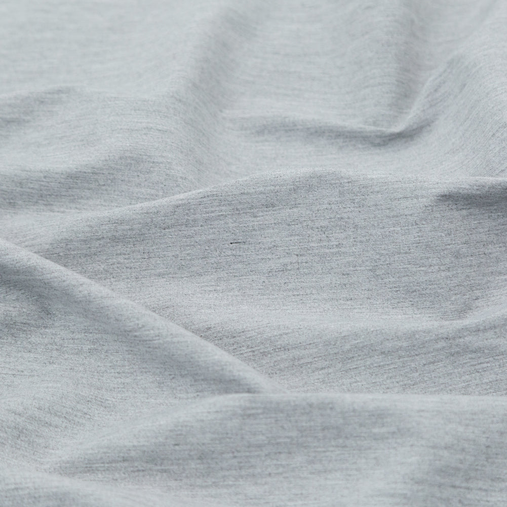 Italian Light Heathered Gray Stretch Starched Rayon Suiting - Joann Fabrics