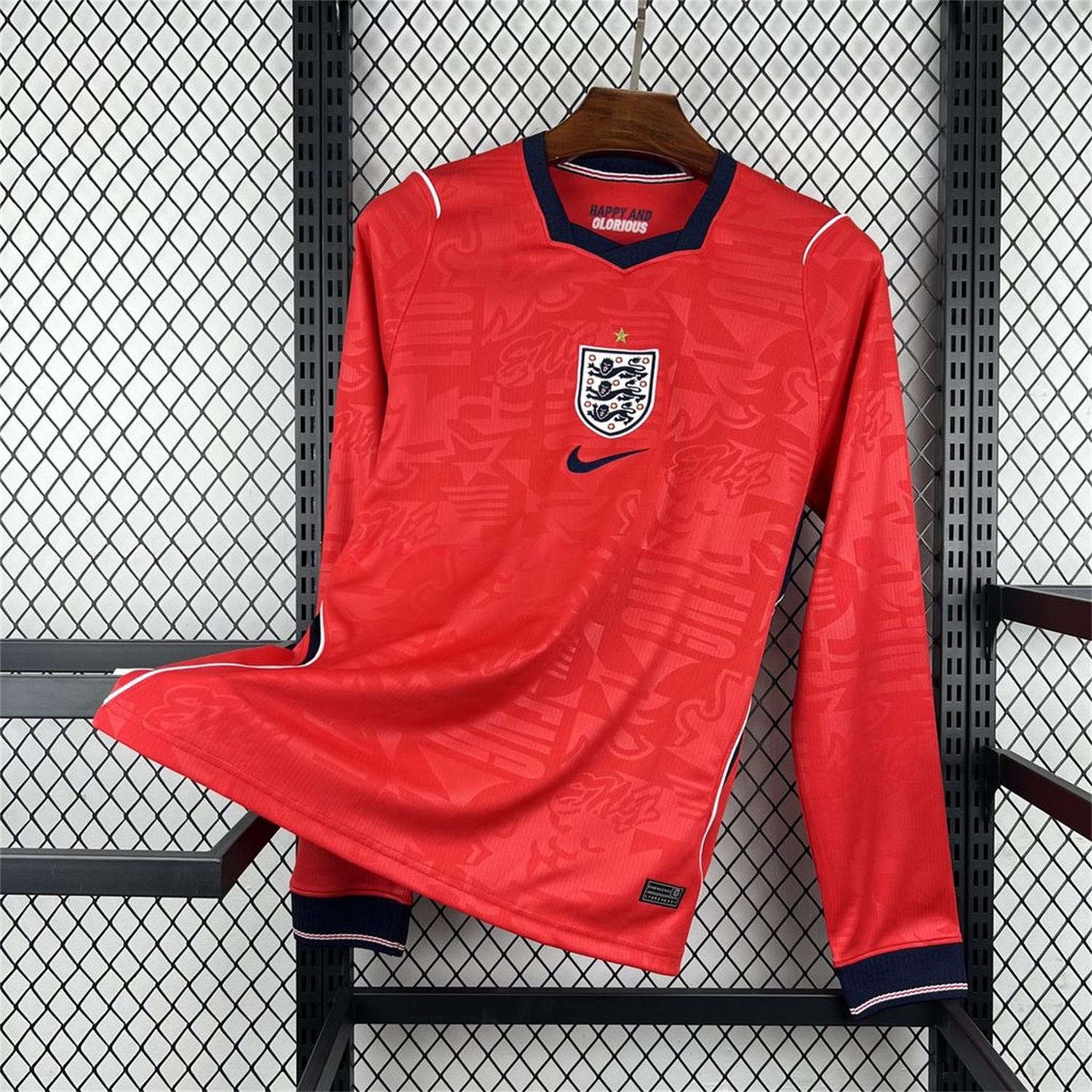 England 2026 Away Long Sleeves Jersey - Fans Version - UnitedFutballJersey