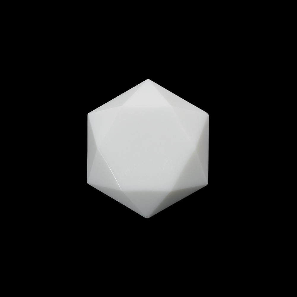 Hexagon Plastic Shank Back Button - 32L/20mm - White Geometric - Joann Fabrics