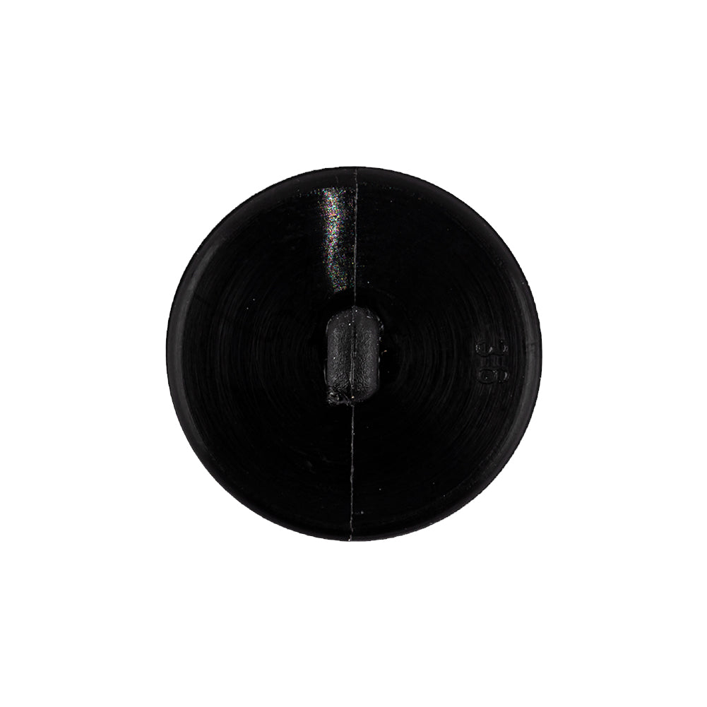 Italian Black Faceted Geometric Convex Shank Back Button - 36L/23mm - Joann Fabrics
