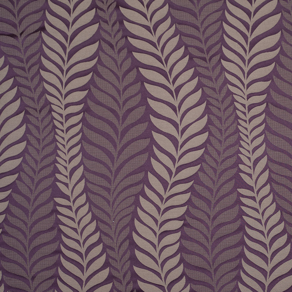 Plum and Taupe Leaves Satin Jacquard - Joann Fabrics