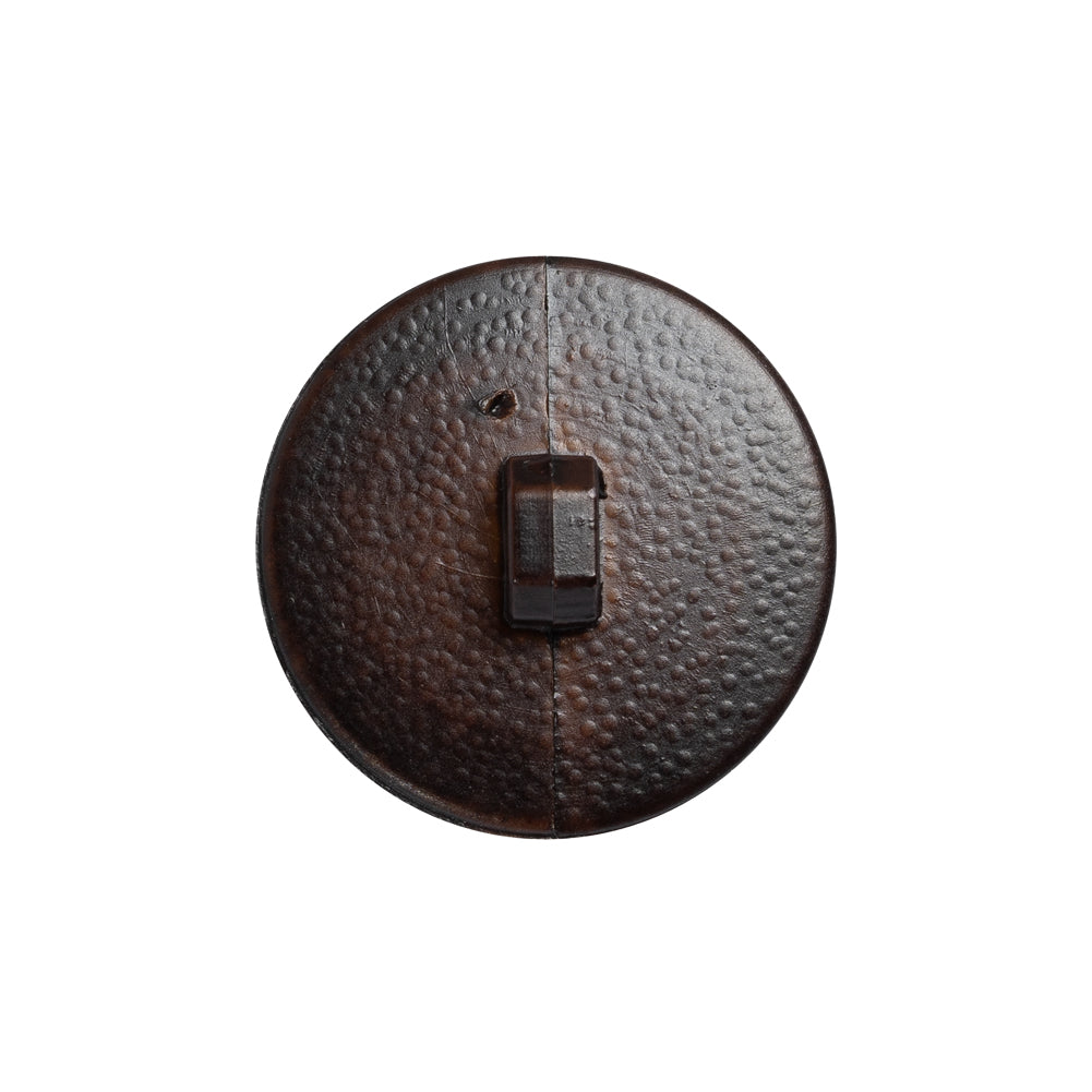 Italian Brown Geometric Engraved Shank Back Plastic Button - 36L/23mm - Joann Fabrics